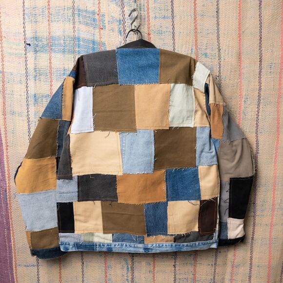 Upcycled patchwork carhartt chore jacket - Picture 2 of 7